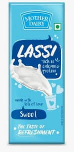Mother Dairy Lassi - Sweet 180 ml - Mother Dairy Lassi - Sweet 180 ml view 2