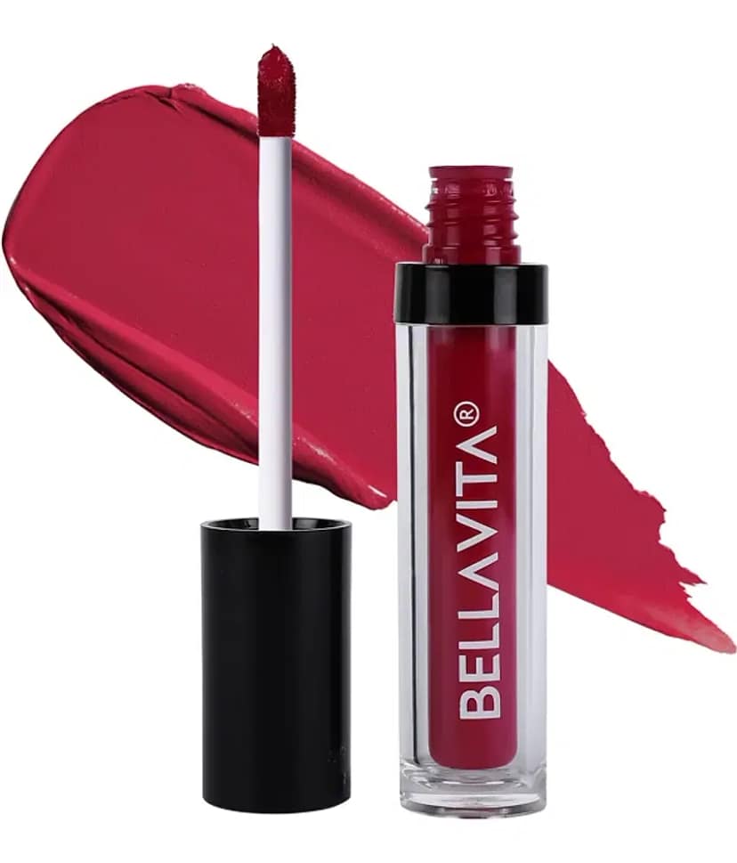 BELLAVITA Kiss-Proof Liquid Lipstick 3.8 ml 18-hr Stay Transferproof Lipstick Long Lasting Ultra Matte Finish Intense Waterproof Liquid Lipsticks