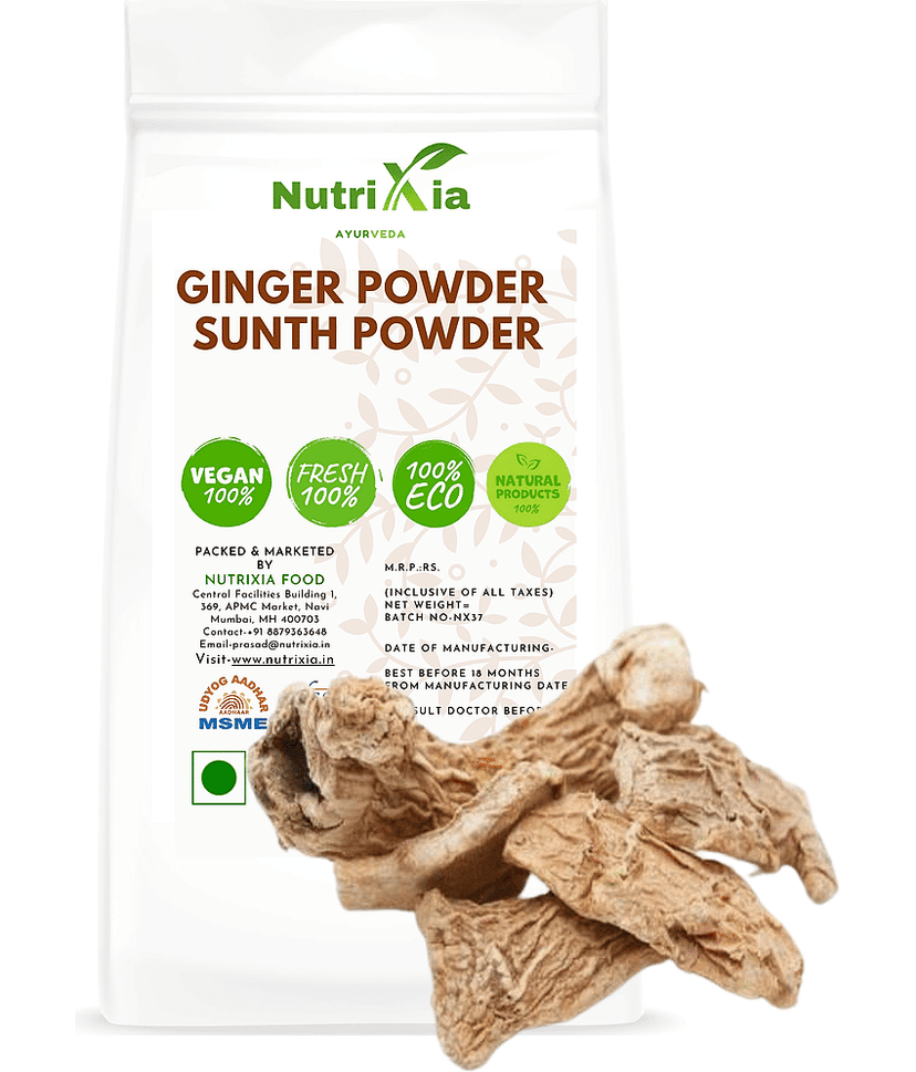 Nutrixia Food Ginger Powder -Sunth churna- Suntha Powder 480 gm