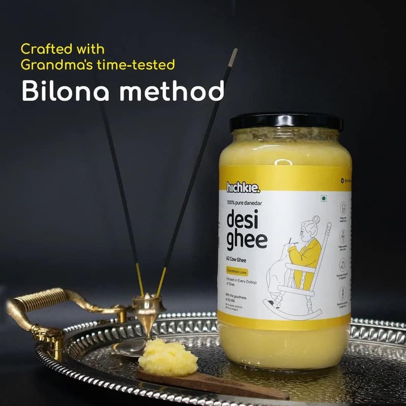 Combo A2 Cow Ghee 500 & 1000ml | Bilona Method | Curd-Churned | Lab Tested. view 6