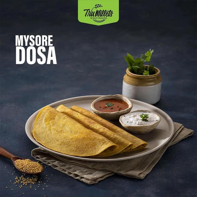 Trumillets Ready to Cook Mysore Dosa 250g Each (Pack of 2) and Adai Dosa 250g Each (Pack of 2) view 8
