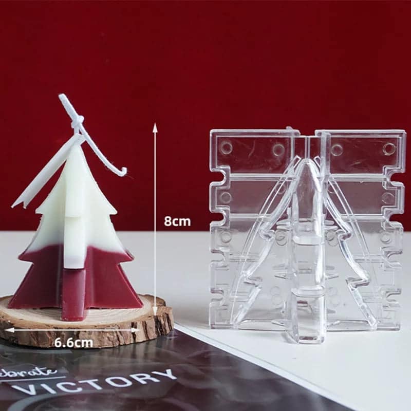 Christmas Tree Style Candle Mold
