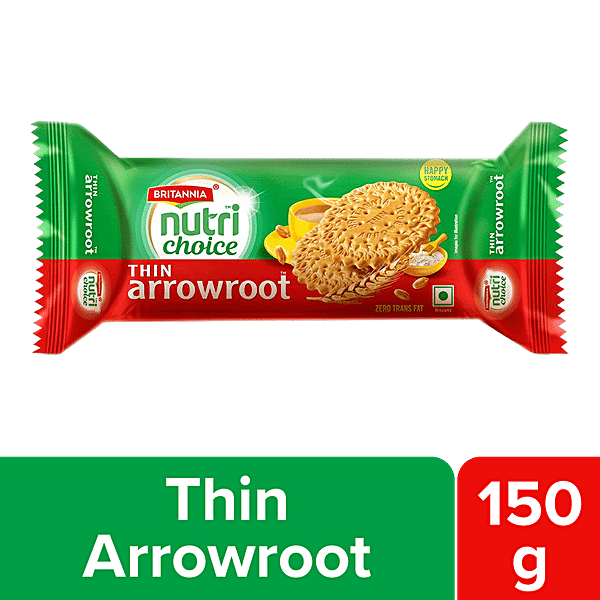 Britannia Nutrichoice Thin Arrowroot Biscuits, 150 g