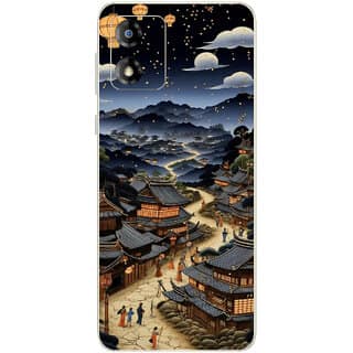Yug Emporium Moto E13 China Town 9D (Back Cover, Multicolor)