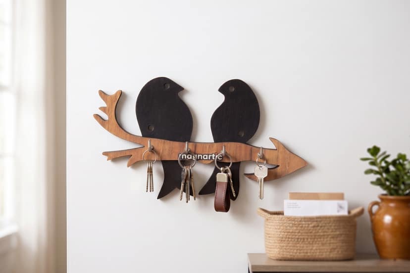 Two Birds Decorative Key Holder