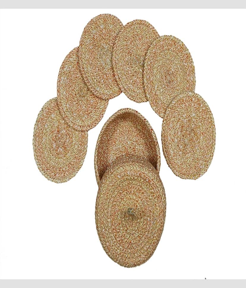 LADLI JEE Set of 6 Polyester Coaster
