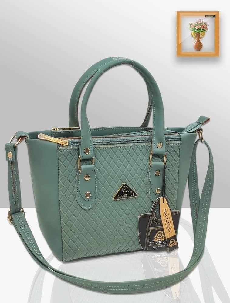 Magnifique Women's Hand/Sling/Side Bag/purse Polyurethane Western (Green) view 2