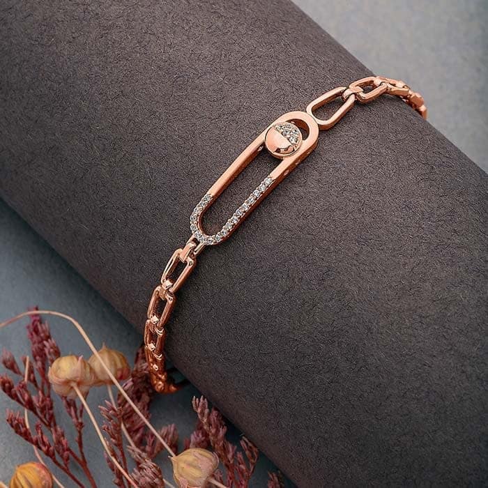Rose Gold Flash-Pin Bracelet view 3
