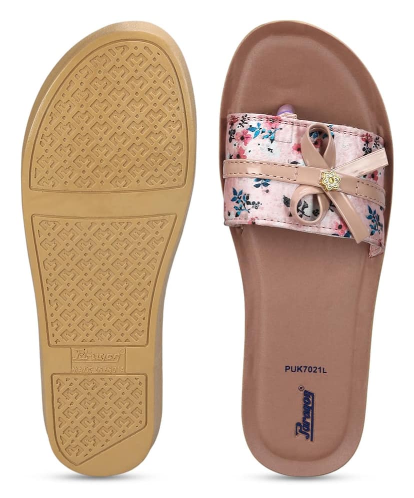 Paragon Women's Peach Sliders with Anti-skid Cushioned Sole for Everyday Use view 4