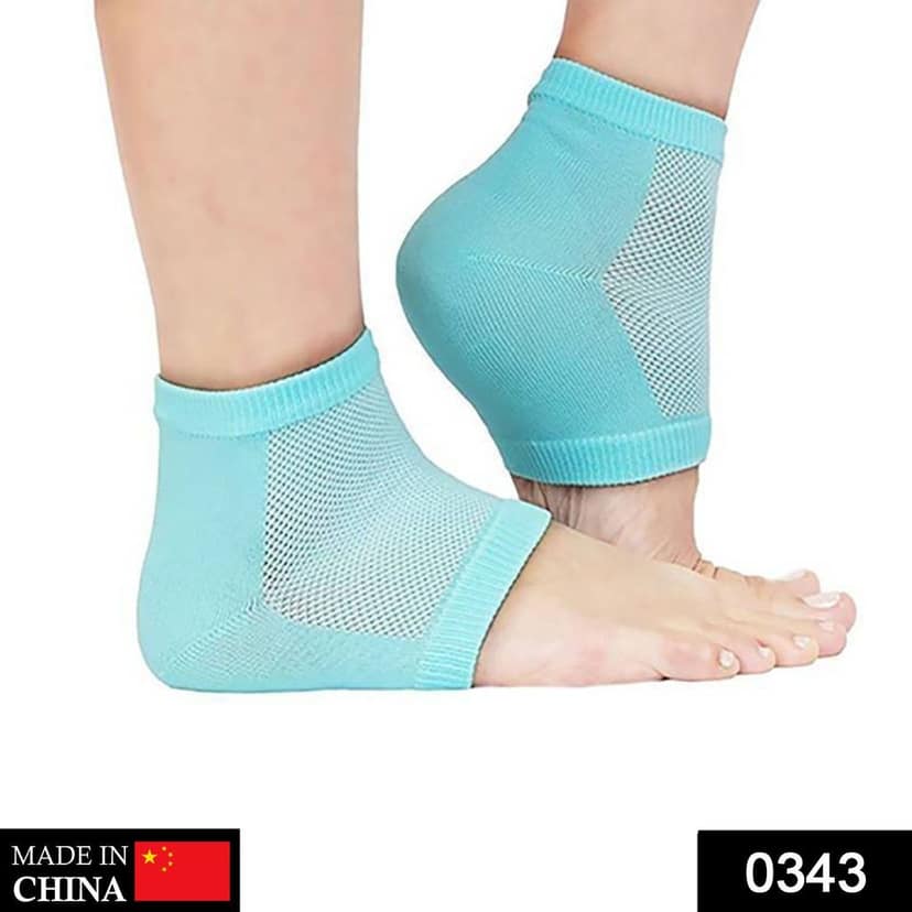 Heel Pain Relief Silicone Gel Heel Socks (Multicolor) view 3