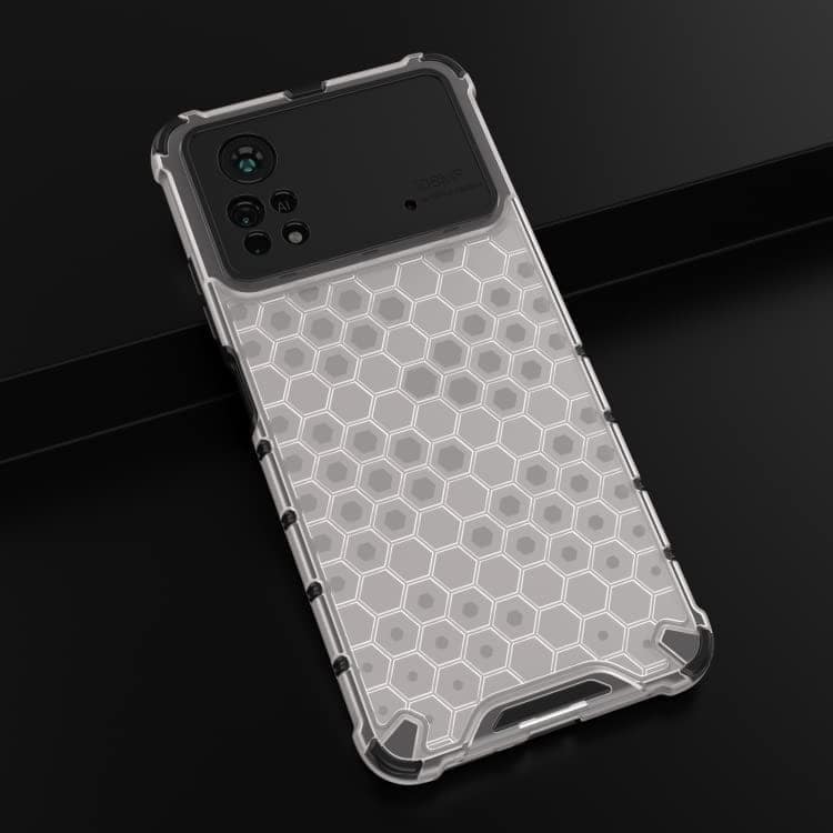 Faircost Hybrid Shockproof Back Cover for Poco X4 Pro 5G Hard Outside Soft Inside- (Polycabonate::Transparent) view 4