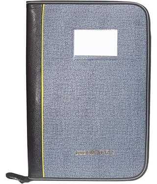 Kopila PU Leather Premium Document Bag File Folder Set of-1 (A4/FS) with 20 Leefs