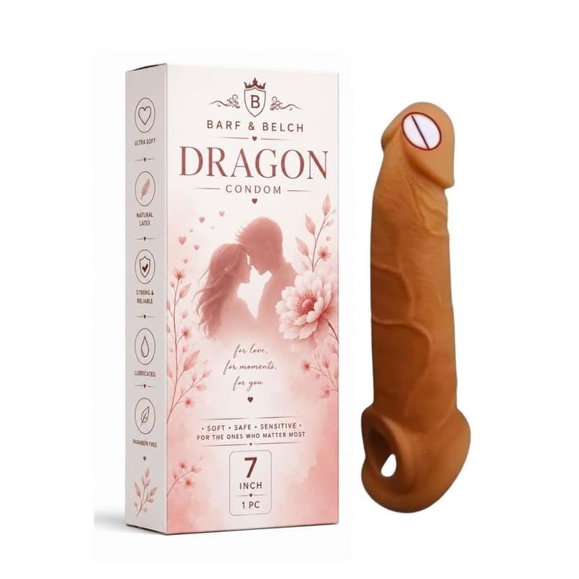 Dragon Condom 7 Inch Silicone Adult Condom – Premium Fantasy Dragon Design, Novelty Intimate Product
