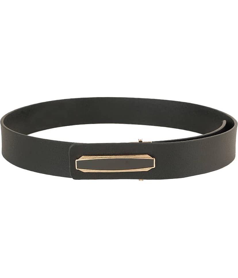 STYLE SHOES - Black Leather Men's Formal Belt ( Pack of 1 )