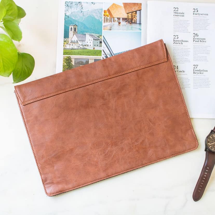 Zeus Macbook Sleeve / Laptop Sleeve (Grey Herringbone) view 3