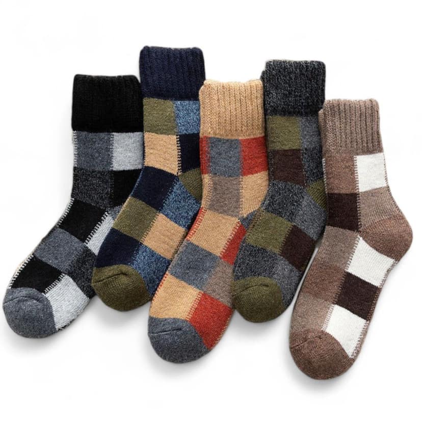Sockscarving Pack of 5 Ankle Length Socks, Checkmate Edition, Made With Durable & Breathable Cotton, Free Size, Suitable for all Season, Soft & Breathable, Daily Use