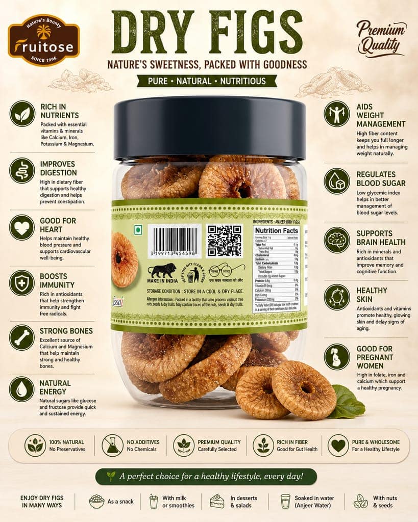 Premium Afghan Dried Figs | Natural Sweetness & Chewy | 250g view 3