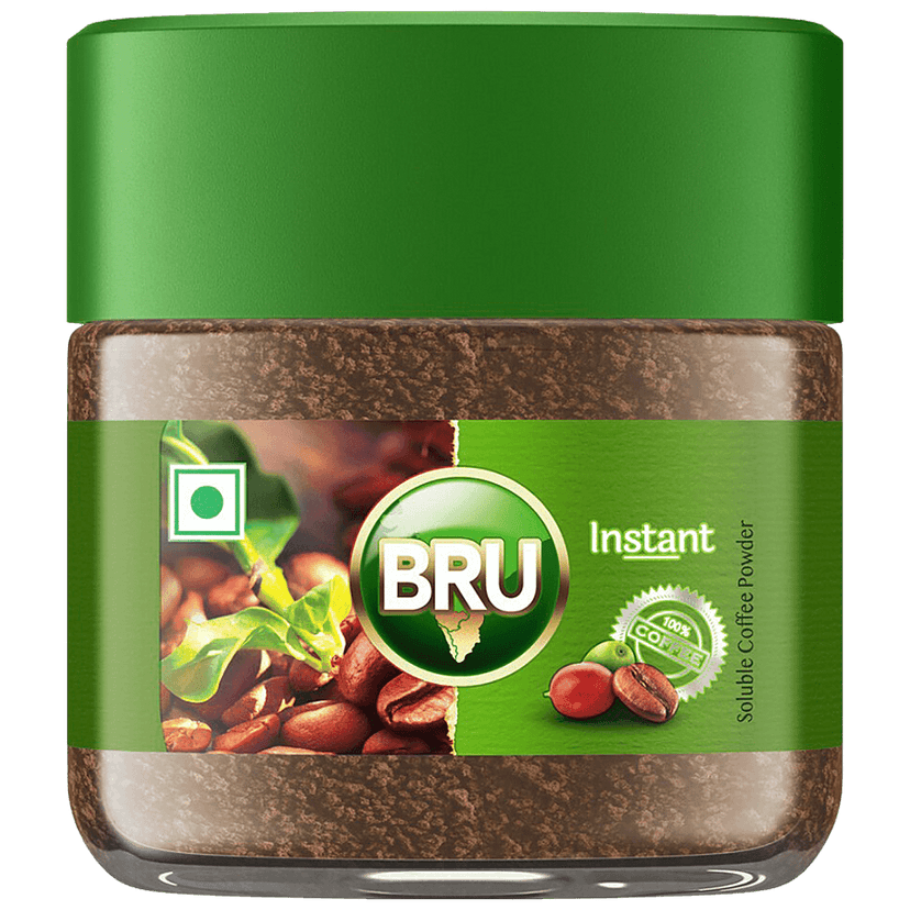 Bru Instant Pure Coffee, 25 G Jar