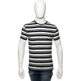 Red Line Navy Stripes Crew Neck T-Shirts