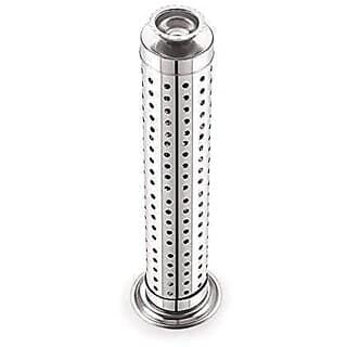 Prokart Stainless Steel Agarbatti Stand Incense Stick Stand Holder with Ash Catcher for Home, Office Temple Material Stainless Steel, 1