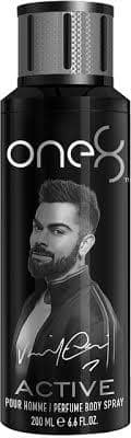 One8 By Virat Kohli Perfume Body Spray - Active, Long Lasting Fragrance, For Men, 200 Ml