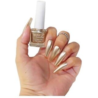 Nail Polish Solar Light - Metallic Gold Finish Long-Lasting High-Shine Finish | Chip-Resistant and Quick-Drying Formula | Vegan and 12-Free Nail Paint For Women 5ml view 2