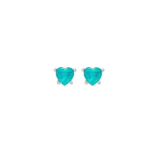 Silver Sea Blue Earrings