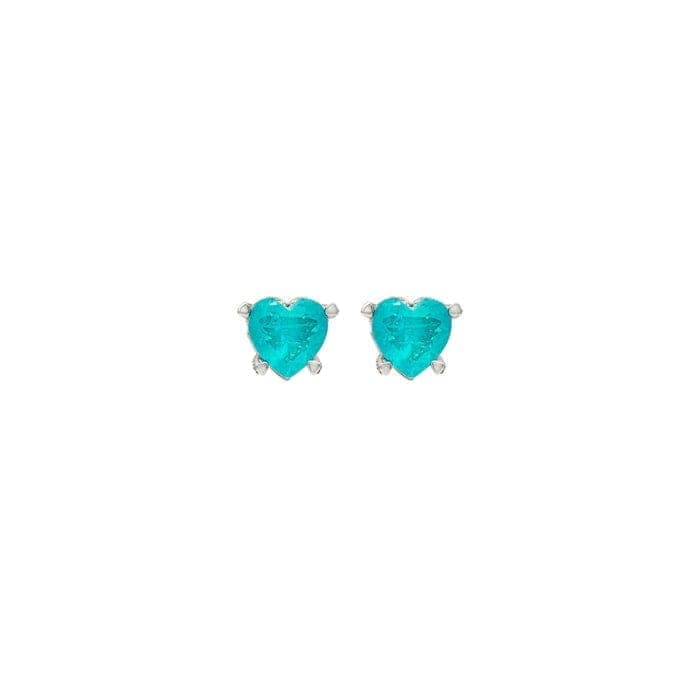 Silver Sea Blue Earrings