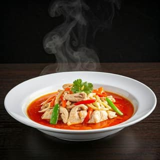 Hot And Sour Chicken Soup