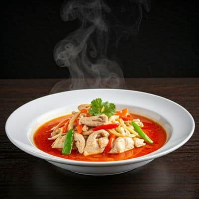 Hot And Sour Chicken Soup