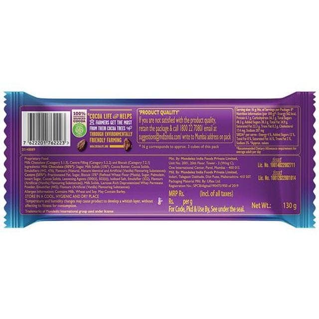 Cadbury Dairy Milk Silk Oreo, 130 G view 2