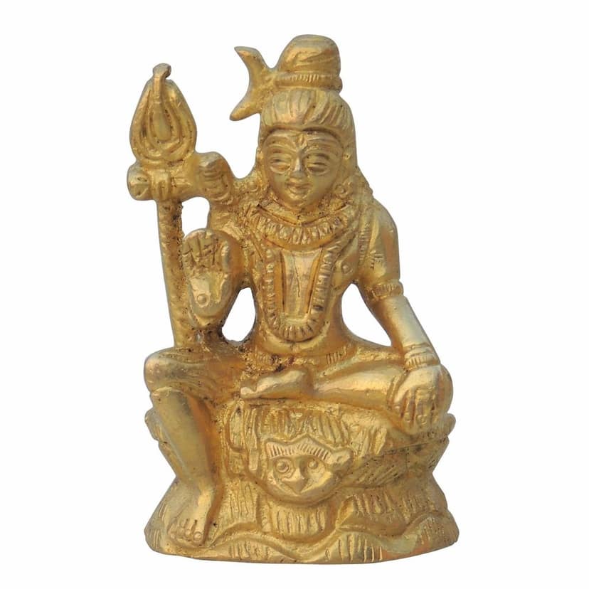 Brass Showpiece Shankar Ji Statue (BSMAS027 A) view 3