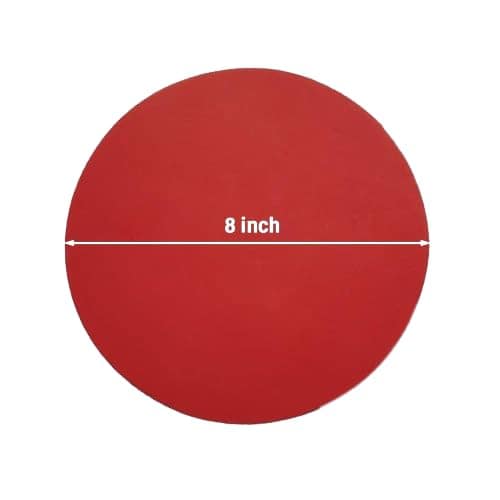 Cake Base Round Circle Cardboard Round 8 Inch Normal Round Base, 10 Pcs Red & 10 Pcs Black (20 Pcs)