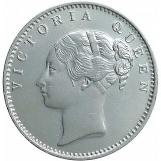 Half Rupees 1840 - Victoria Queen Rare Medieval Collectible Coin - Gift Item view 2