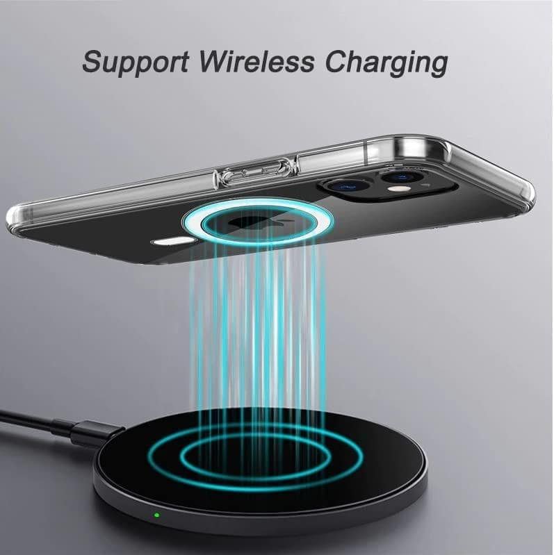 Faircost for iPhone 12 Pro Max Magnetic Back Case Cover MagSafe Compatible Clear Transparent view 3