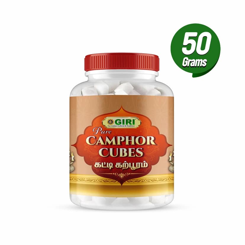 Giri Pure Camphor | Kapur | Karpooram | Kapoor for Pooja 50 gram view 2