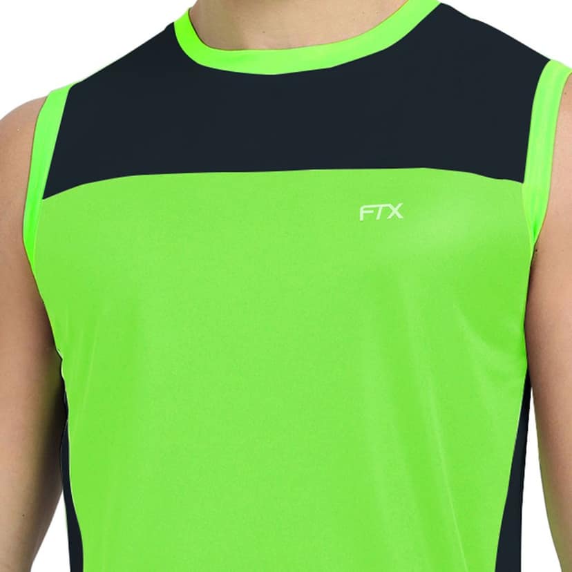FTX Men Colorblock Round Neck Sleeveless Tshirt view 3
