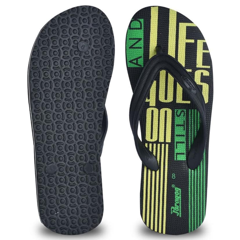 Paragon Green Ultra-Durable & Sleek Everyday Flip Flops for Men | Lightweight, Stylish and Sturdy view 5