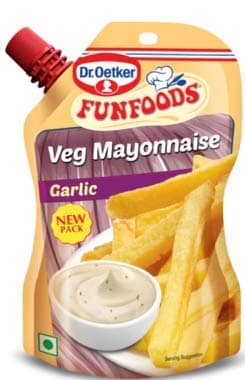 Dr.Oetker Funfoods Garlic Veg Mayonnaise Pouch 100g