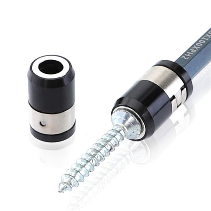 H9 Black Ultra Magnetic Ring Screwdriver Bit (Magnetizer Ring + Bit) For Industrial & Home Use In Wood & Particle Board view 2