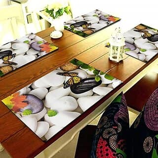 Revexo Rectangular Pack Of 6 Table Placemat (Multicolor, Pvc)