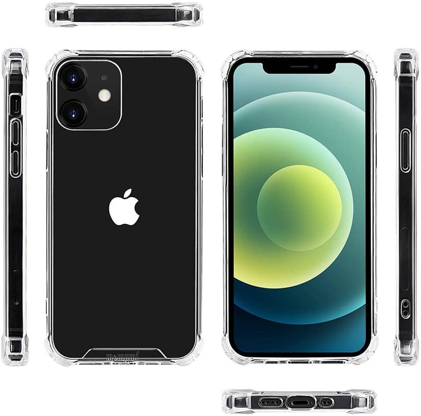 Memumi Crystal Series Thin Fit Hard Back Cover for Apple iPhone 12 Mini - Trans White (5.4") view 3