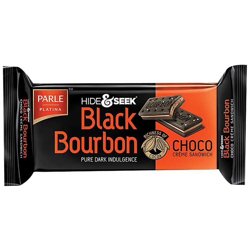 Parle Hide & Seek - Black Bourbon Choco, 100 g Pouch