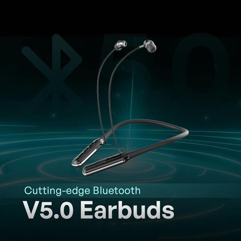 Cellecor BT-2 Waterproof Wireless Headphone with Big 75 Hours Playback time, Bluetooth V5.0, Voice assitance and Noise cancelation with inbuilt mic view 4