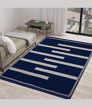 RADECOR Aqua Chenille Carpet Others 5x7 Ft
