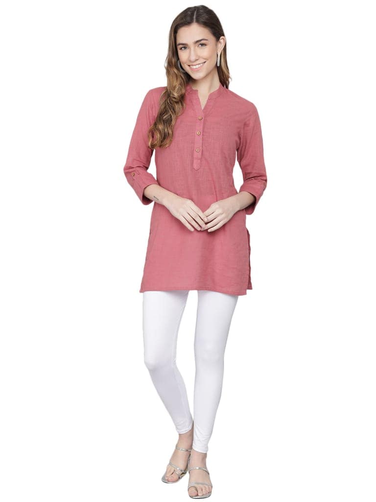 SOFT COLORS Women's Skinny Fit Ethnic Wear Ankle Length Leggings (White) view 7