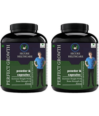 Secure Healthcare Perfect Growth plain flavor 0.2 kg Powder Pack of 2