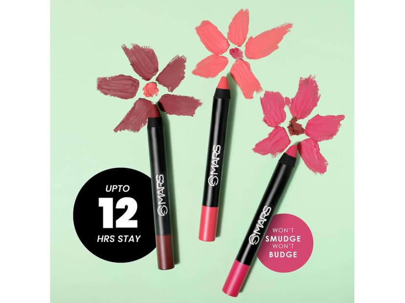 MARS Long Lasting Crayon Lipstick up to 12 Hours Stay 3.5 g - 10-Girl Power view 3