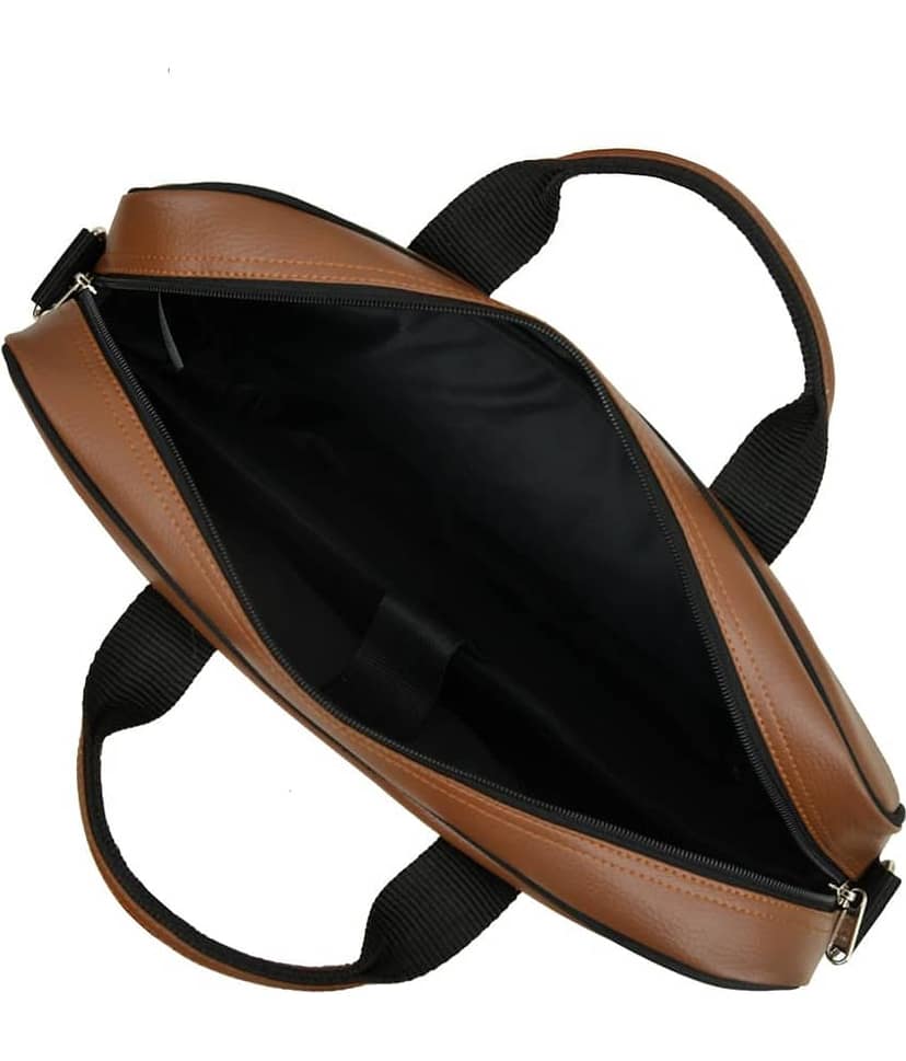 MATRICE - Tan Synthetic Leather Office Bag view 2