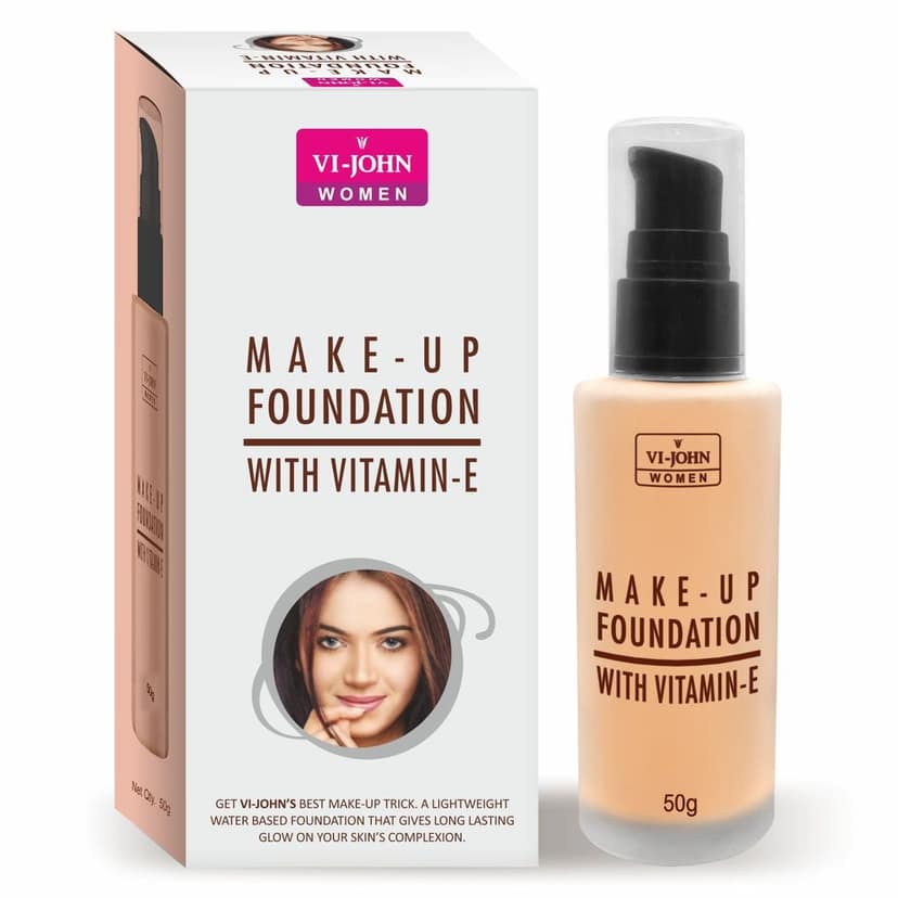 Vi-John Make-Up Foundation With Pump 50Gm (Pack of 12) view 2